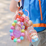 Maxbell Bunny Girl Key Chain Party Favors Bag Pendant for Lovers Girls Birthday Gift Pink