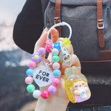 Maxbell Bunny Girl Key Chain Party Favors Bag Pendant for Lovers Girls Birthday Gift Yellow