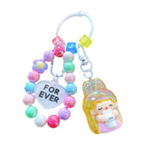 Maxbell Bunny Girl Key Chain Party Favors Bag Pendant for Lovers Girls Birthday Gift Yellow