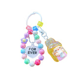 Maxbell Bunny Girl Key Chain Party Favors Bag Pendant for Lovers Girls Birthday Gift Yellow