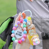 Maxbell Bunny Girl Key Chain Party Favors Bag Pendant for Lovers Girls Birthday Gift Yellow