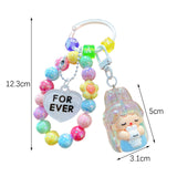 Maxbell Bunny Girl Key Chain Party Favors Bag Pendant for Lovers Girls Birthday Gift White