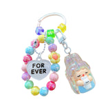 Maxbell Bunny Girl Key Chain Party Favors Bag Pendant for Lovers Girls Birthday Gift White