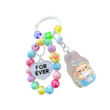 Maxbell Bunny Girl Key Chain Party Favors Bag Pendant for Lovers Girls Birthday Gift White