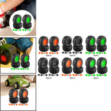 Maxbell 4 Pieces RC Wheels and Tires RC Part for 1/8 RC Rally Car Crawler Accessories Style A Orange