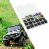 Maxbell RC Screw Kit Upgrade M3 M4 Metal Screws Nuts Box Kit for 1:10 RC Car Crawler
