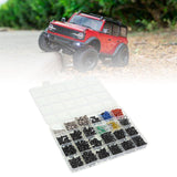 Maxbell RC Screw Kit Upgrade M3 M4 Metal Screws Nuts Box Kit for 1:10 RC Car Crawler