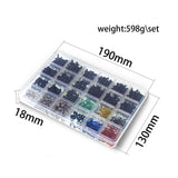 Maxbell RC Screw Kit Upgrade M3 M4 Metal Screws Nuts Box Kit for 1:10 RC Car Crawler