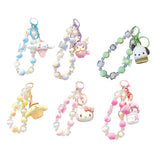 Maxbell Cute Beaded Keychain Creative Multifunction Portable Keyring for Women Girls Pudding Dog