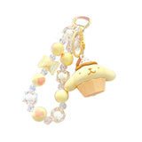 Maxbell Cute Beaded Keychain Creative Multifunction Portable Keyring for Women Girls Pudding Dog