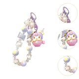 Maxbell Cute Beaded Keychain Creative Multifunction Portable Keyring for Women Girls Kuromi