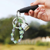 Maxbell Cute Beaded Keychain Creative Multifunction Portable Keyring for Women Girls Dog