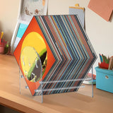 Maxbell Vinyl Record Display Stand Album Storage Holder for Magazines Bedroom Albums