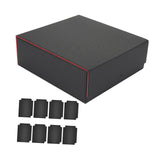 Maxbell Card Deck Case Card Storage Box for Collectible Basketball Cards Sport Cards red Lining