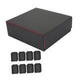 Maxbell Card Deck Case Card Storage Box for Collectible Basketball Cards Sport Cards red Lining