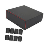 Maxbell Card Deck Case Card Storage Box for Collectible Basketball Cards Sport Cards red Lining