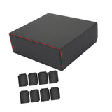 Maxbell Card Deck Case Card Storage Box for Collectible Basketball Cards Sport Cards red Lining