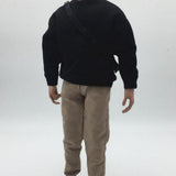 Maxbell Causal 1/6 Sweatshirts and Pants Set Costume for 12 inch Male Action Figures black