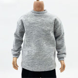 Maxbell Causal 1/6 Sweatshirts and Pants Set Costume for 12 inch Male Action Figures grey