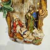 Maxbell LED Lamp Decorative Piece Nativity Scene Set for Desktop Shelf Office