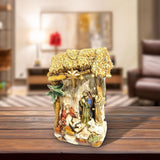 Maxbell LED Lamp Decorative Piece Nativity Scene Set for Desktop Shelf Office