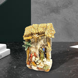Maxbell LED Lamp Decorative Piece Nativity Scene Set for Desktop Shelf Office