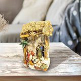 Maxbell LED Lamp Decorative Piece Nativity Scene Set for Desktop Shelf Office