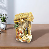 Maxbell LED Lamp Decorative Piece Nativity Scene Set for Desktop Shelf Office