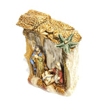 Maxbell LED Lamp Holy Family Sculptures Nativity Figurines for Car Desktop Christmas