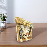 Maxbell LED Lamp Holy Family Sculptures Nativity Figurines for Car Desktop Christmas