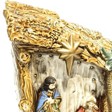 Maxbell LED Lamp Holy Family Sculptures Nativity Figurines for Car Desktop Christmas