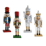 Maxbell Christmas Nutcracker (16cm Tall) Handpainted Crafts for Table Christmas Red