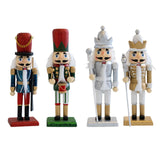 Maxbell Christmas Nutcracker (16cm Tall) Handpainted Crafts for Table Christmas Red