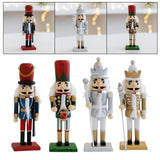 Maxbell Christmas Nutcracker (16cm Tall) Handpainted Crafts for Table Christmas Red