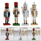 Maxbell Christmas Nutcracker (16cm Tall) Handpainted Crafts for Table Christmas Red