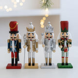 Maxbell Christmas Nutcracker (16cm Tall) Handpainted Crafts for Table Christmas Red