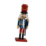 Maxbell Christmas Nutcracker (16cm Tall) Handpainted Crafts for Table Christmas Red