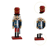 Maxbell Christmas Nutcracker (16cm Tall) Handpainted Crafts for Table Christmas Red