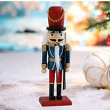 Maxbell Christmas Nutcracker (16cm Tall) Handpainted Crafts for Table Christmas Red