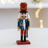 Maxbell Christmas Nutcracker (16cm Tall) Handpainted Crafts for Table Christmas Red