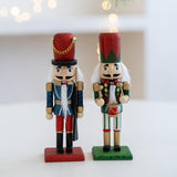 Maxbell Christmas Nutcracker (16cm Tall) Handpainted Crafts for Table Christmas Green