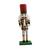 Maxbell Christmas Nutcracker (16cm Tall) Handpainted Crafts for Table Christmas Green