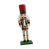 Maxbell Christmas Nutcracker (16cm Tall) Handpainted Crafts for Table Christmas Green