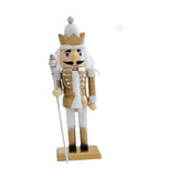 Maxbell Christmas Nutcracker (16cm Tall) Handpainted Crafts for Table Christmas Gold