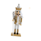 Maxbell Christmas Nutcracker (16cm Tall) Handpainted Crafts for Table Christmas Gold