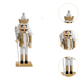Maxbell Christmas Nutcracker (16cm Tall) Handpainted Crafts for Table Christmas Gold
