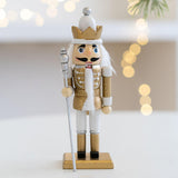 Maxbell Christmas Nutcracker (16cm Tall) Handpainted Crafts for Table Christmas Gold