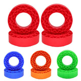 Maxbell 4 Pieces Silicone Tire Inserts Upgrade for 1/10 Scale RC Car Hobby Car Model Orange