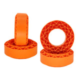 Maxbell 4 Pieces Silicone Tire Inserts Upgrade for 1/10 Scale RC Car Hobby Car Model Orange