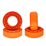 Maxbell 4 Pieces Silicone Tire Inserts Upgrade for 1/10 Scale RC Car Hobby Car Model Orange